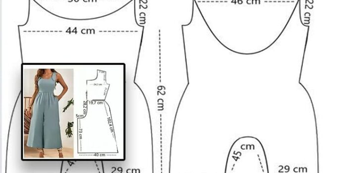 Como elaborar Enterizos con moldes paso a paso