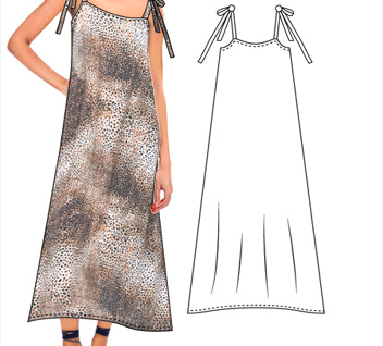 Como elaborar un vestido largo con moldes paso a paso