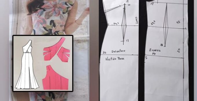 Como elaborar un vestido largo con moldes paso a paso